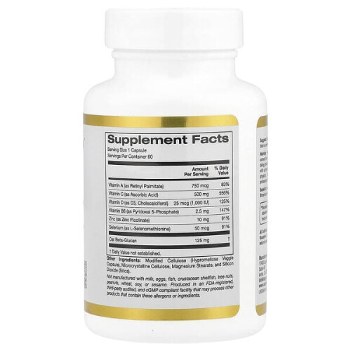 Immun-Komplex + 7, mit A, C, D, B6, Zink, Selen & Beta-Glucan 1