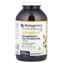 OmegaGenics, Fischöl EPA-DHA, Natürliches Zitrone-Limette