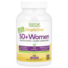 Einfach Eins, 50+ Frauen Multivitamin + Super Komplexe mit Vitamin A, Vitamin C, Mineralien und Botanicals, Eisenfrei