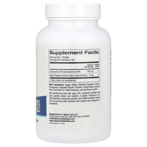 Coenzym Q10 mit Bioperine Schwarzer Pfeffer Extrakt 1