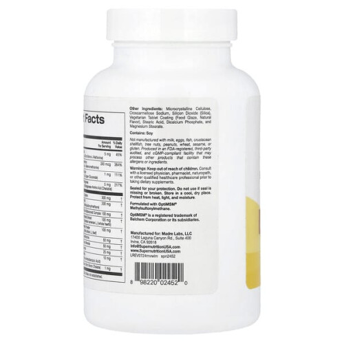 Multivitamines avec L-Cystéine, MSM, Vitamine A et Biotine 2
