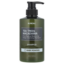 Tea Tree & Macadamia Shampoo, Baby Powder