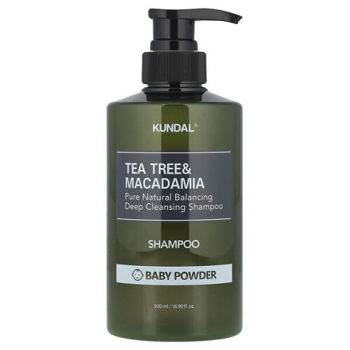 Tea Tree & Macadamia Shampoo, Baby Powder
