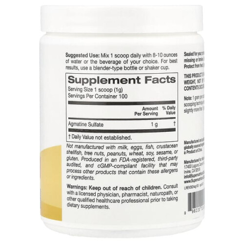 Agmatinsulfat, Ungeschmackt 1