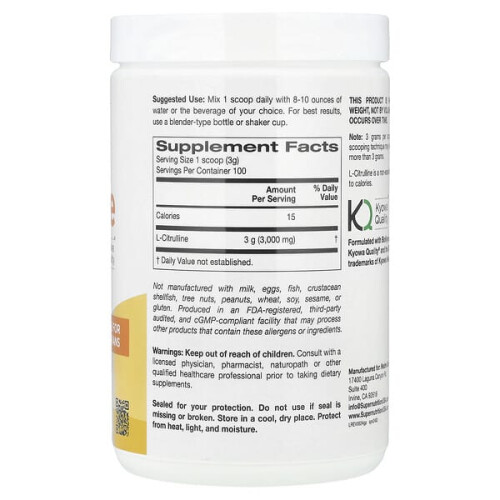 L-Citrullin, Geschmacksneutral 1