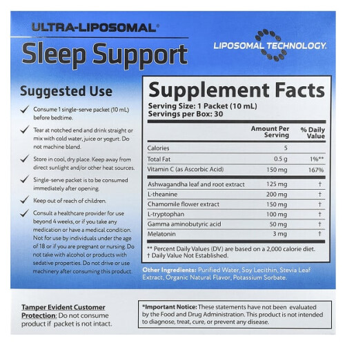 Ultra-Liposomal, Schlafunterstützung 1