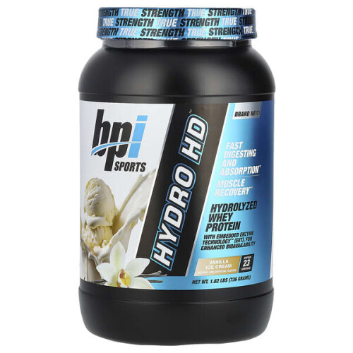 Hydro HD, Protéine de Lactosérum Hydrolysée, Glace à la Vanille