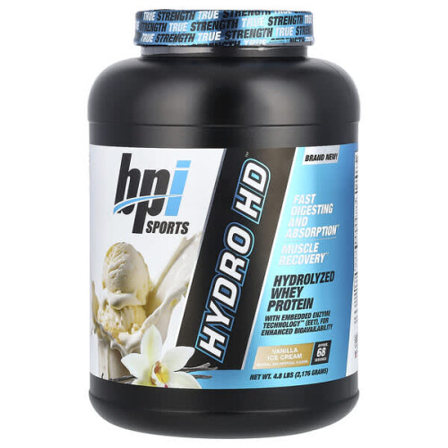 Hydro HD, Protéine de Lactosérum Hydrolysée, Glace à la Vanille