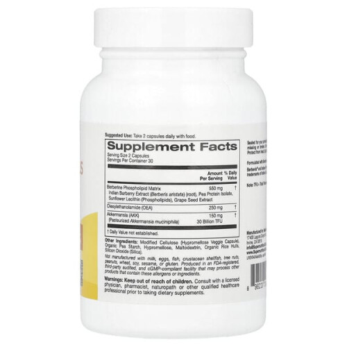 Akkermansia 30B PLUS mit Berberin-Phospholipid-Matrix und OEA 1