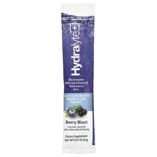 Hydralyte Plus+, Poudre d'Électrolytes Effervescente, Explosion de Baies 2