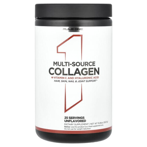 Collagène Multi-Sources + Vitamine C et Acide Hyaluronique, Non Aromatisé
