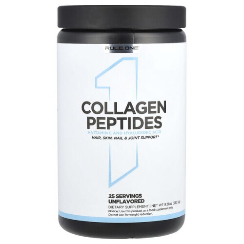 Peptides de Collagène + Vitamine C et Acide Hyaluronique, Non Aromatisé