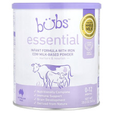 Essentiel, Lait Infantile Enrichi en Fer Ă Base de Lait de Vache en Poudre, 0-12 Mois