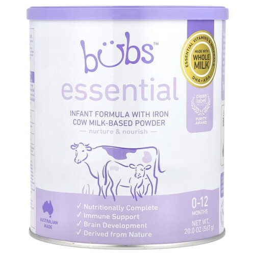 Essential, Infant Formula With Iron Cow Milk-Based Powder, 0-12 Months