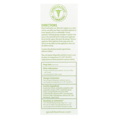 BiopHresh, Vaginales homöopathisches Zäpfchen 2