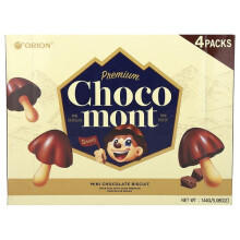 Orion, Premium Choco Mont, Mini Chocolate Biscuit, 4 Verpakkingen, 30 g Elke