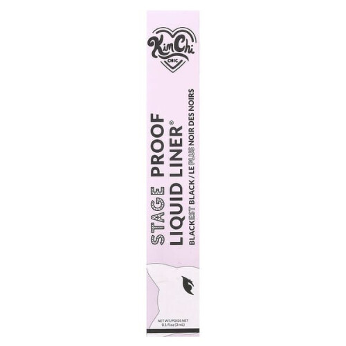 Stage Proof Liquid Liner, 02 Pinceau à Pointe Feutre, Noir Intense 1