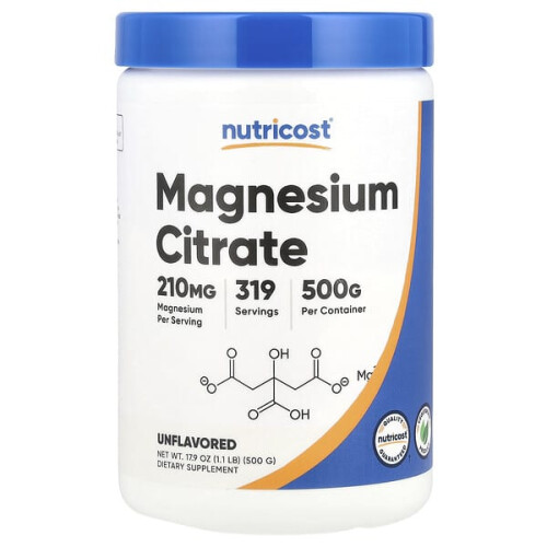 Magnesiumcitrat, Geschmacksneutral