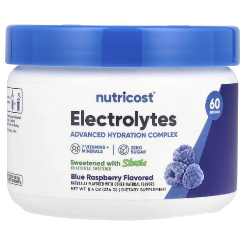 Électrolytes, Complexe d'Hydratation Avancé, Framboise Bleue