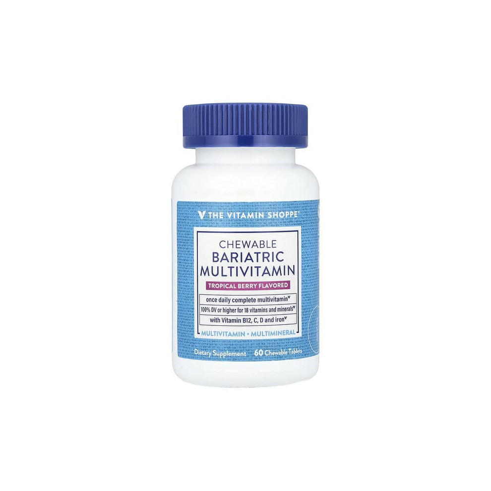 The Vitamin Shoppe Chewable Bariatric Multivitamin, Tropical Berry