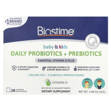 Bébés et Enfants, Probiotiques + Prébiotiques Quotidiens, Nouveau-né à 6 Ans, Sans Saveur