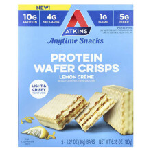 Anytime Snacks, Protein-Waffel-Crisps, Zitronencreme