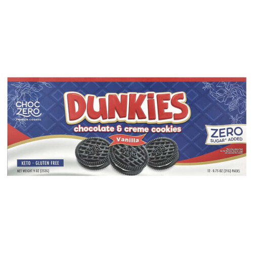 Dunkies, Chocolate & Cream Cookies, Vanilla