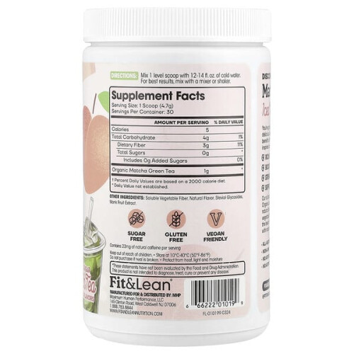 Thé Glacé Matcha Amore, Thé Pêche 1