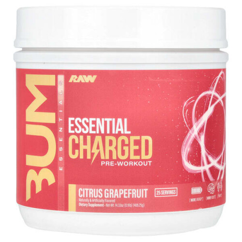 Bum Essentials, Essential Charged Pre-Workout, Zitrus-Grapefruit