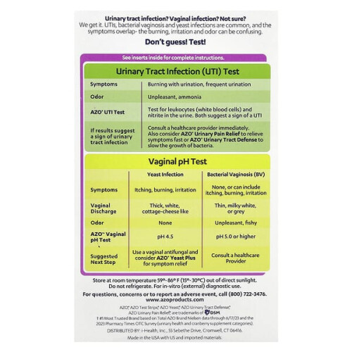 Kit de Test UTI & pH Vaginal 1