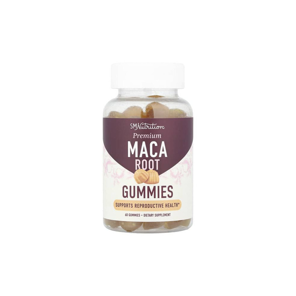 Smnutrition Premium Maca Root Gummies, Passion Fruit