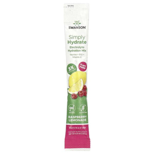 Simply Hydrate, mélange d'hydratation électrolytique, citronnelle framboise 2