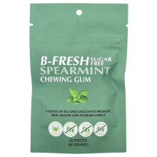Gomme à mâcher, sans sucre, menthe verte