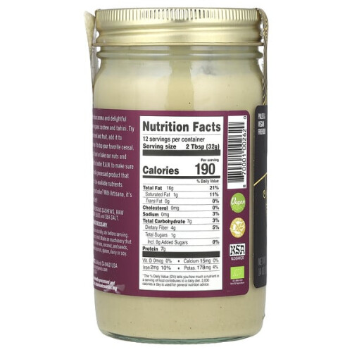 Bio, Rohe Cashini, Cashew, Tahin-Butter 1