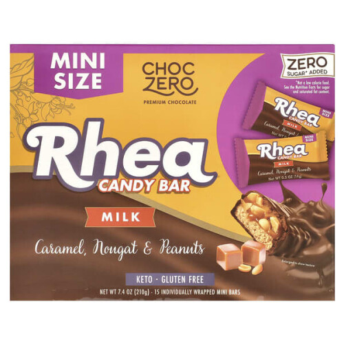 Rhea Riegel, Milch, Karamell, Nougat & Erdnüsse
