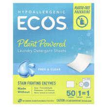 ECOS, Pflanzenbasierte Waschmittelblätter, Frei & Klar