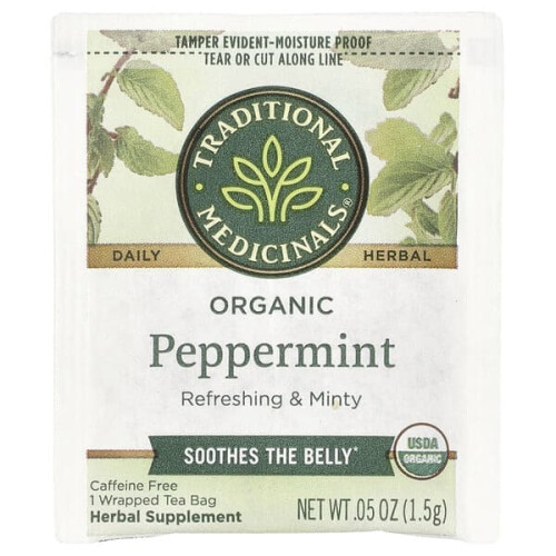 Herbal Tea, Organic Peppermint, Caffeine Free 2