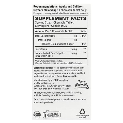Lactoferrine avec Extraît de Propolis, Baies Mixtes 1