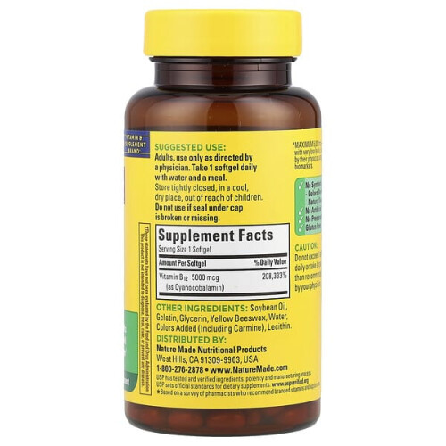 Nature Made Vitamine B12, Force Maximale 1
