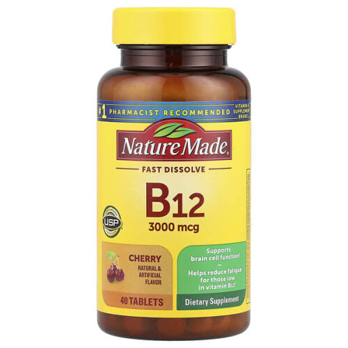 Nature Made Vitamin B12, Fast Dissolve, Cherry