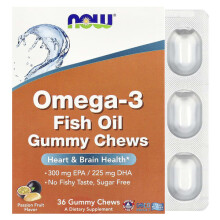 Omega-3 Fish Oil Gummy Chews, Passion Fruit