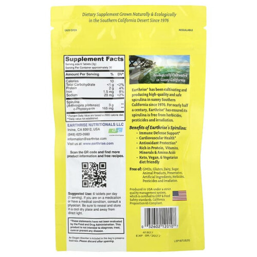 Spiruline 100% Cultivée en Californie 1
