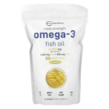 Triple Stärke Omega-3 Fischöl, Zitrone