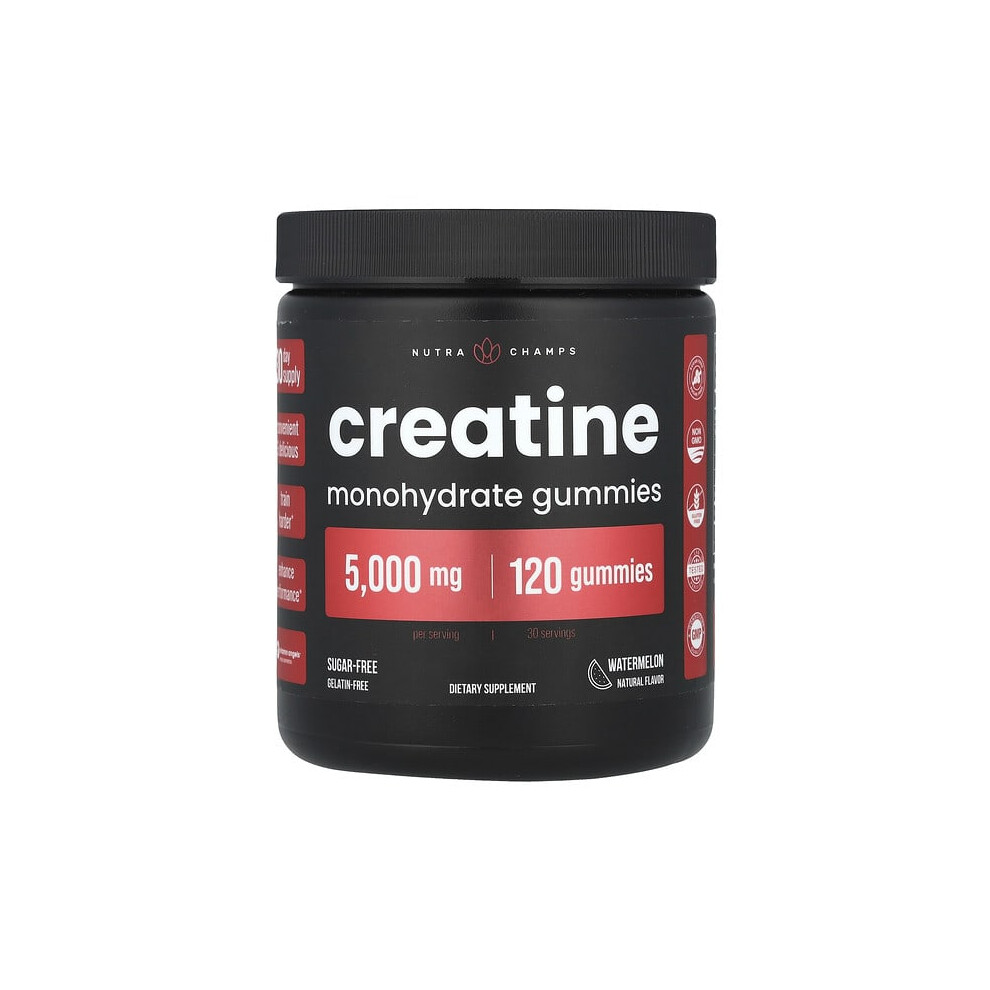 Nutrachamps Creatine Monohydrate Gummies, Watermelon