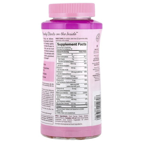 Optimal Solutions, Frauen-Multivitamin-Gummis, Himbeere 1