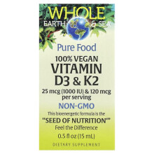 Whole Earth Sea, 100% Veganes Vitamin D3 & K2