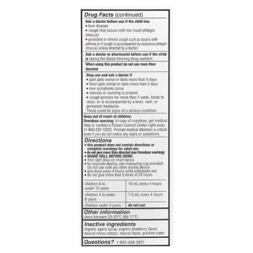 Kinder-Multi-Symptom Erkältung & Grippe, Ab 4 Jahren, Bio-Blaubeere 2