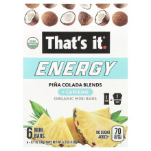 Énergie, Barres Mini Bio, Mélanges Pina Colada
