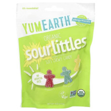 Organic Sour Littles, Bonbons Mous à Mâcher, Fraise, Framboise Bleue, Citron
