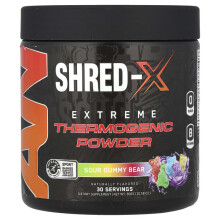 Shred-X, Extrem Thermogenes Pulver, Saure Gummibärchen